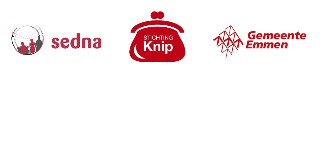 Logo's Sedna, Stichting Knip, Gemeente Emmen